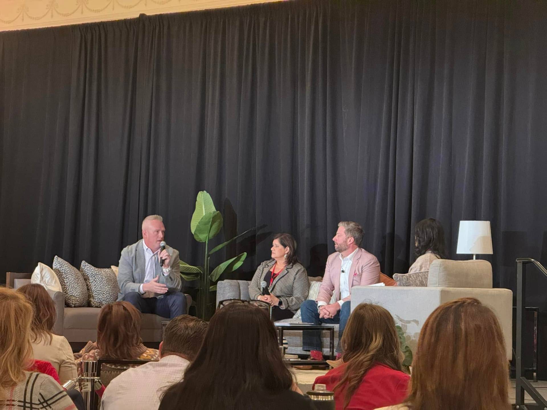 Brian Barry on a leadership panel